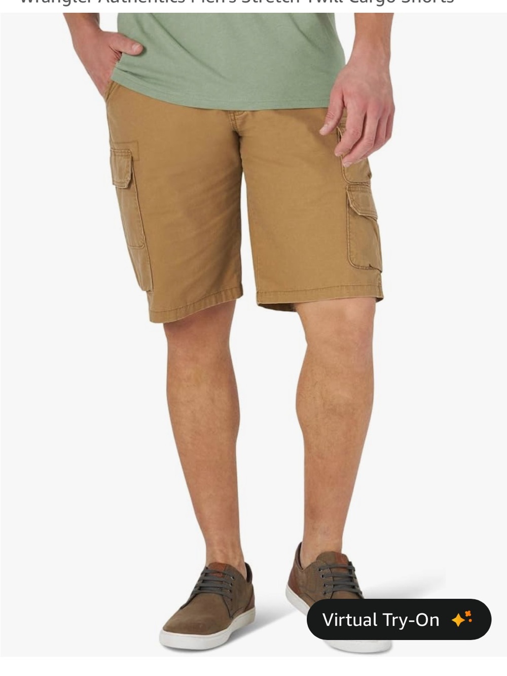 Wrangler Men's Cargo Shorts in Tan NWT